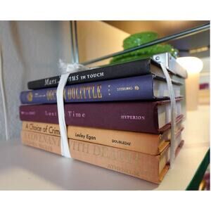 📕Bad Decision Timeline Curated Hardcover Book Stack, Plum to Mustard